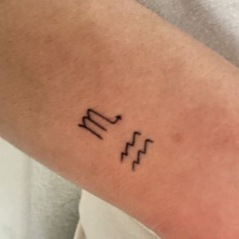 Ivy Room Tattoo - Very small zodiac signs done by Paige - Tattoo Near Me - Laguna Hills, California Ivy Room Tattoo - Very small zodiac signs done by Paige - Tattoo Near Me - Laguna Hills, California