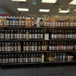 Syrup selection (including sugar-free)