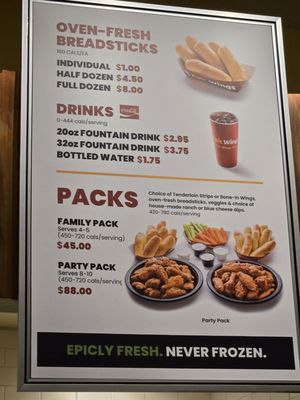 Menu photo 2 Epic Wings San Diego, CA