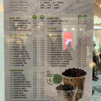 YoTea - Menu - Bubble Tea Near Me