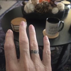 Full Throttle - The tatoo - not consistent sizing or spacing.