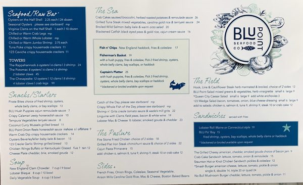 Menu photo 5 Blu Point Seafood Co Staunton, VA