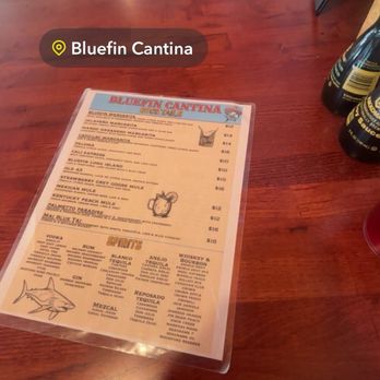 Bluefin Cantina - Menu - Mexican Near Me - Edisto Island, South Carolina