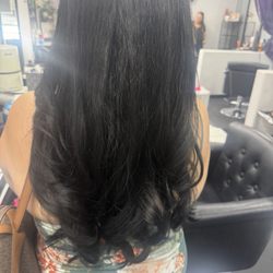 Doo It Up Salon - Butterfly cut long layers.... Shampoo, blowout and style.