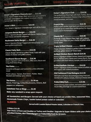 Menu photo 2 Dolan's Bar & Grill Franklin, TN