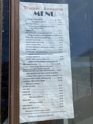 Menu photo 2 Truckin' Awesome Eaton Rapids, MI Menu photo 2 Truckin' Awesome Eaton Rapids, MI