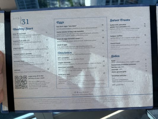 Menu photo 2 Area 31 Miami, FL