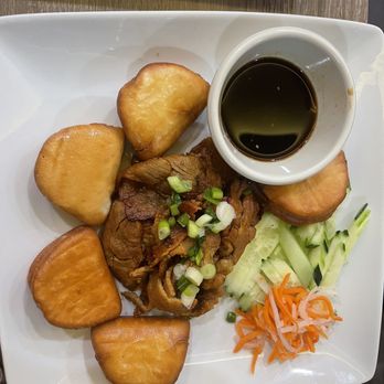 Colton Courtyard - BBQ pork and fried bun - Shopping Centers Near Me - Colton, California