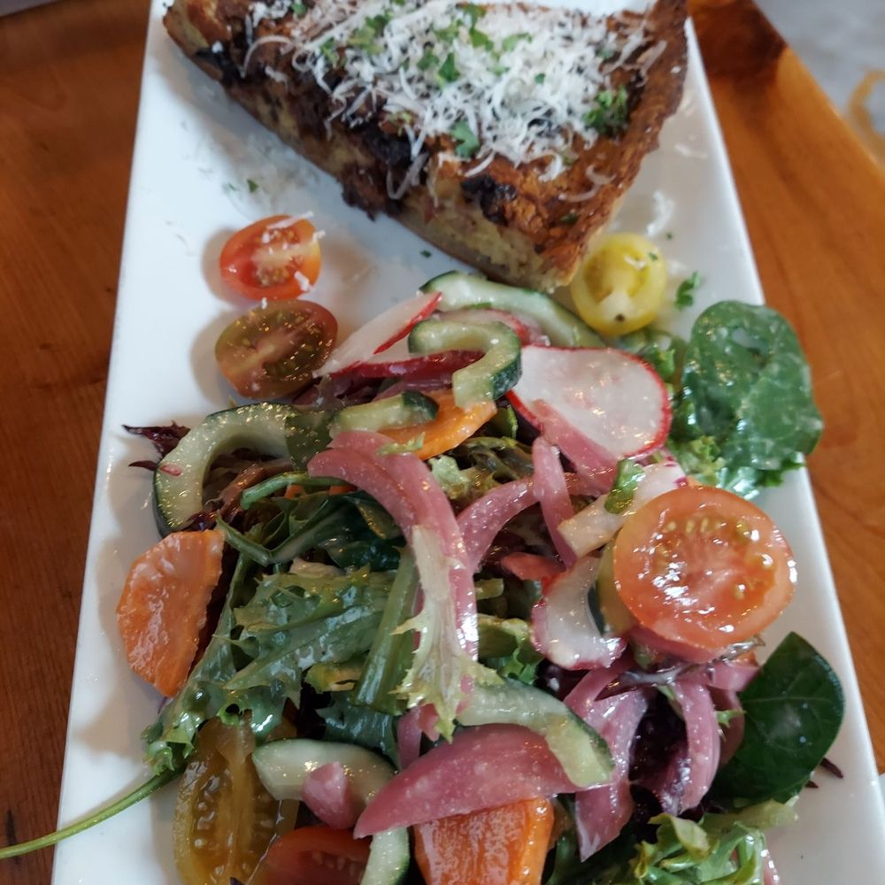 BakeChop - Quiche with salad. - Coffee & Tea Near Me - Deland, Florida BakeChop - Quiche with salad. - Coffee & Tea Near Me - Deland, Florida
