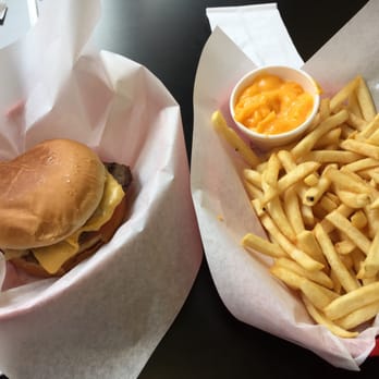 George's Gyros - Cheeseburger and fries - American Near Me - Chicago, Illinois