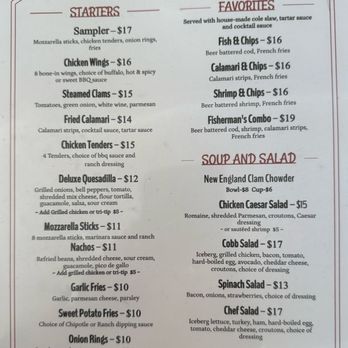 Big Sur Restaurant - Lunch Menu 3 of 5 - July 2025 - Seafood Near Me - San Simeon, California