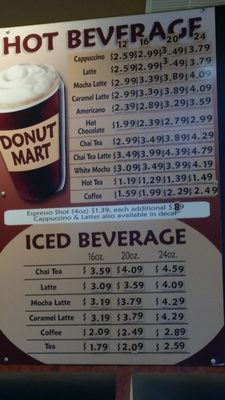 Menu photo 2 Donut Mart Albuquerque, NM