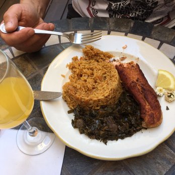 Tsion Cafe - The nee Tsion Rice with spice salmon is great...was skeptical about it at first but after few - Ethiopian Near Me - New York, New York