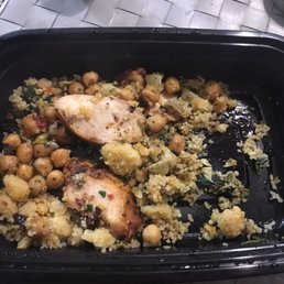 Did some one already eat half my meal? 2 small slices of chicken and 3 bites of couscous. For 10$ a meal I expect more for my money.