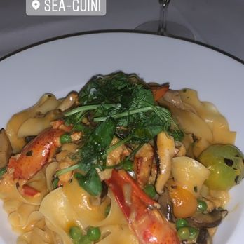 SeaGuini - Opal Sands Resort - Lobster pappardelle - New American Near Me - Clearwater, Florida SeaGuini - Opal Sands Resort - Lobster pappardelle - New American Near Me - Clearwater, Florida
