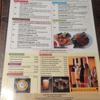Green Mango Thai - Menu - Thai Near Me - Rancho Cucamonga, California