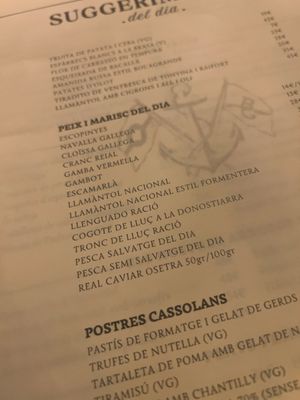 Menu photo 1 Boca Grande Barcelona, B
