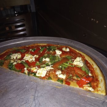 Marcello's Pizza - Mmmmmmm another masterpiece. Super crunchy gluten free crust with light sauce roasted red bell pepper ricotta cheese and fresh basil. - Pizza Near Me - San Francisco, California