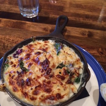Jose and Sons - Smoked Gouda Mac and Cheese with kale - New American Near Me - Raleigh, North Carolina Jose and Sons - Smoked Gouda Mac and Cheese with kale - New American Near Me - Raleigh, North Carolina