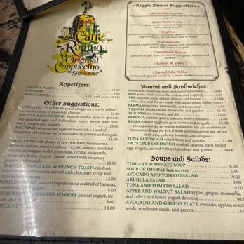 Caffe Reggio - Menu - Italian Near Me - New York, New York Caffe Reggio - Menu - Italian Near Me - New York, New York