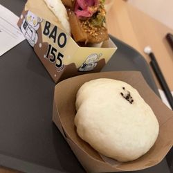 Bao 155 - Braised pork belly bao sandwich & teriyaki beef stuffed bao