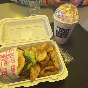 8 Bit Bites - Smashburger Rainbow Road MILKSHAKE - Halal Near Me - New York, New York 8 Bit Bites - Smashburger Rainbow Road MILKSHAKE - Halal Near Me - New York, New York