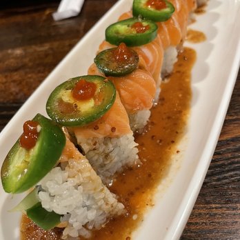 Chobop - In and Out-Cut Roll- this was good. The flavoring was good. It can be spicy depending on the amount of jalapeños inside. Roll was on fire. - Sushi Bars Near Me - Costa Mesa, California