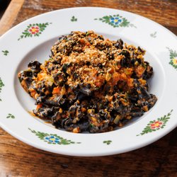 Osteria Morini - TORCIA NERA: squid ink pasta, seppia & shrimp ragù