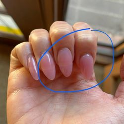 Princess Spa and Nails - Lifting around the base
