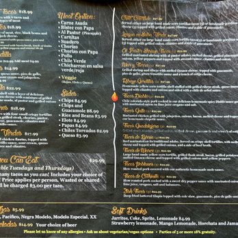 Ana’s Taco Grill Reno - Menu - Mexican Near Me - Reno, Nevada