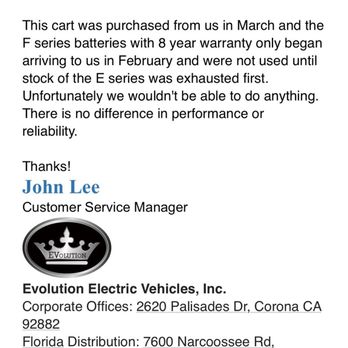 Cart Service USA - Email From Evolution Corporate - Golf Cart Dealers Near Me - Glendora, California Cart Service USA - Email From Evolution Corporate - Golf Cart Dealers Near Me - Glendora, California