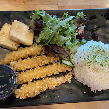 Koshi Eats - Delta shores - Tempura shrimp & Agedashi tofu bento box - Ramen Near Me - Sacramento, California