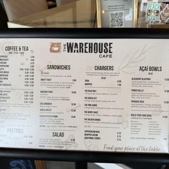 The Warehouse Cafe - Menu - Coffee & Tea Near Me - Bonita Springs, Florida
