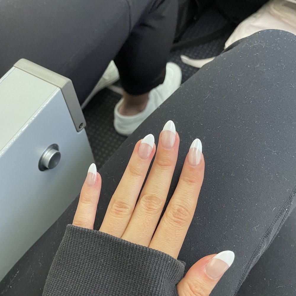 Gel x french set with chrome