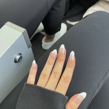 CQ Nails & Spa - Gel x french set with chrome - Nail Salons Near Me - Herndon, Virginia CQ Nails & Spa - Gel x french set with chrome - Nail Salons Near Me - Herndon, Virginia