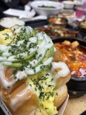 Oh K-Dog & Egg Toast by null
