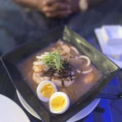Seafood ramen soup