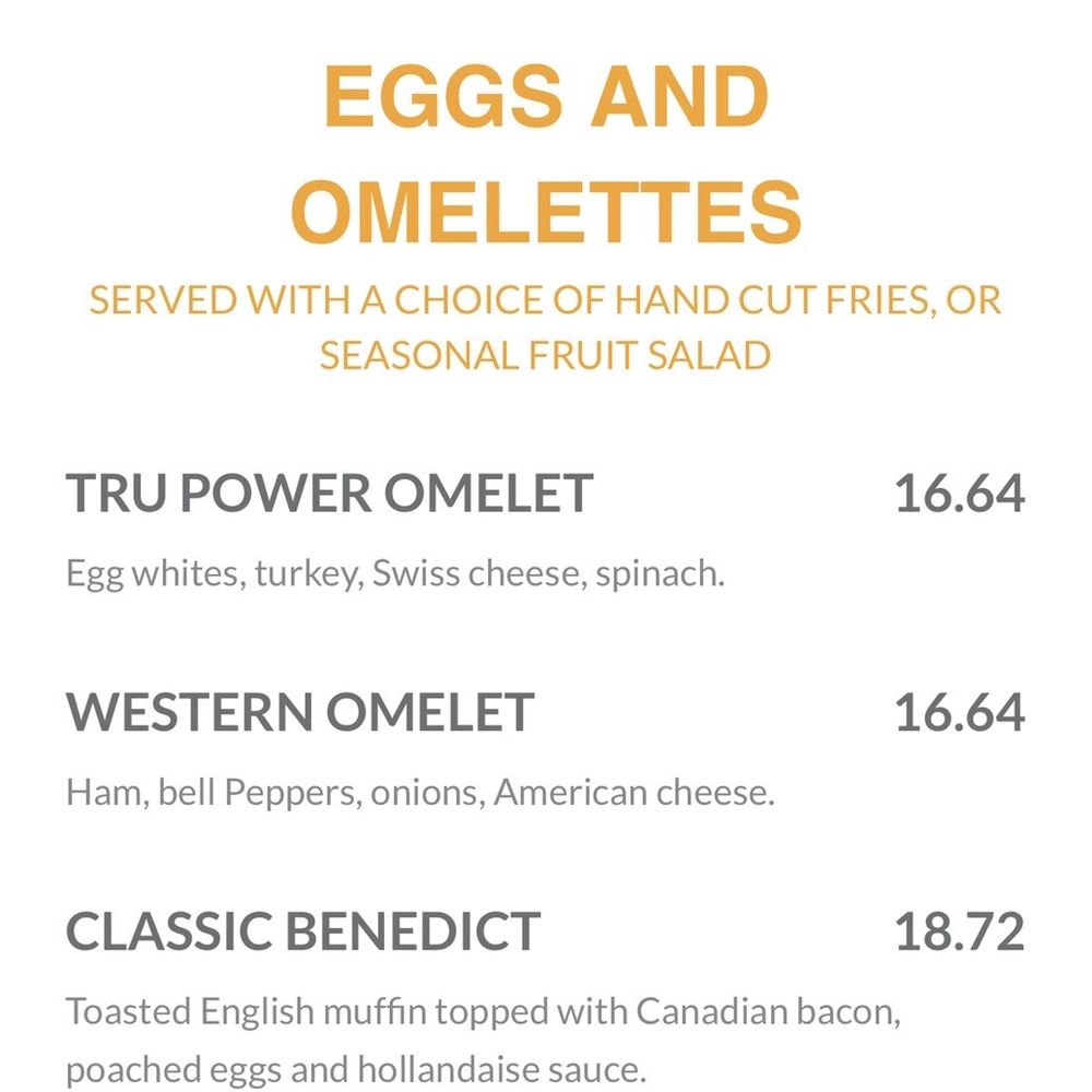 Tru Astoria - Weekend Brunch Menu (as of July 2022) - Mediterranean Near Me - Astoria, New York Tru Astoria - Weekend Brunch Menu (as of July 2022) - Mediterranean Near Me - Astoria, New York