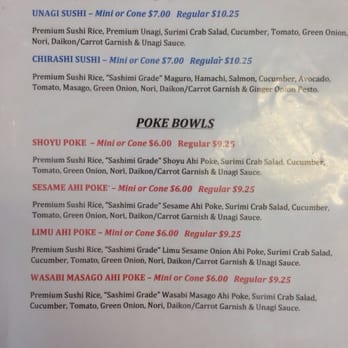 Aloha Cones - Poke bowl menu - Sushi Bars Near Me - Honolulu, Hawaii Aloha Cones - Poke bowl menu - Sushi Bars Near Me - Honolulu, Hawaii