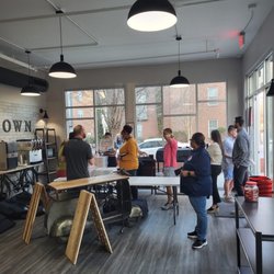 Midtown Market - Customers and tenants at the pizza party!