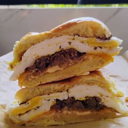 Texas Brisket Sandwich with 2 Eggs on Challah Bread (9.99) 11-18-2024 Texas Brisket Sandwich with 2 Eggs on Challah Bread (9.99) 11-18-2024