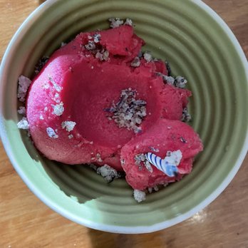 Olmsted - I think this is hibiscus sorbet. It's good! - New American Near Me - Brooklyn, New York