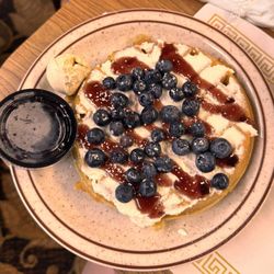 Omega Pancake House - Blueberry ricotta waffle