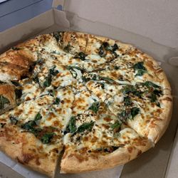 Villa Roma Pizza - Spinach and feta pizza