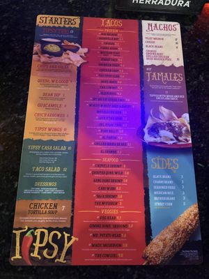 Menu photo 1 Tipsy Taco Greenville, SC