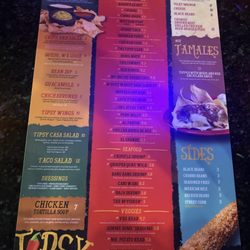 Tipsy Taco - Menu flipped