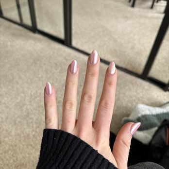 J’s Nails - Pink chrome nails - Nail Salons Near Me - Centerville, Utah