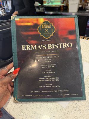 Menu photo 2 Erma's Island Syracuse, NY