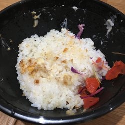 Hikaru Sushi - Rice portion without chicken and salad for better view
