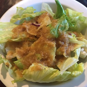 Yanagi Sushi - Salad with ginger dressing - Japanese Near Me - Gilbert, Arizona Yanagi Sushi - Salad with ginger dressing - Japanese Near Me - Gilbert, Arizona